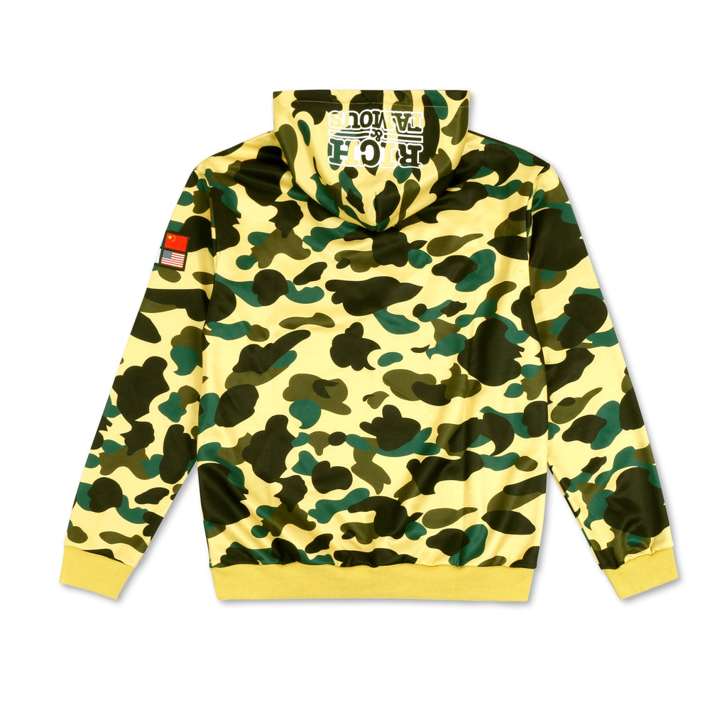 CLASSIC RICH&FAMOUS GREEN CAMO HOODIES