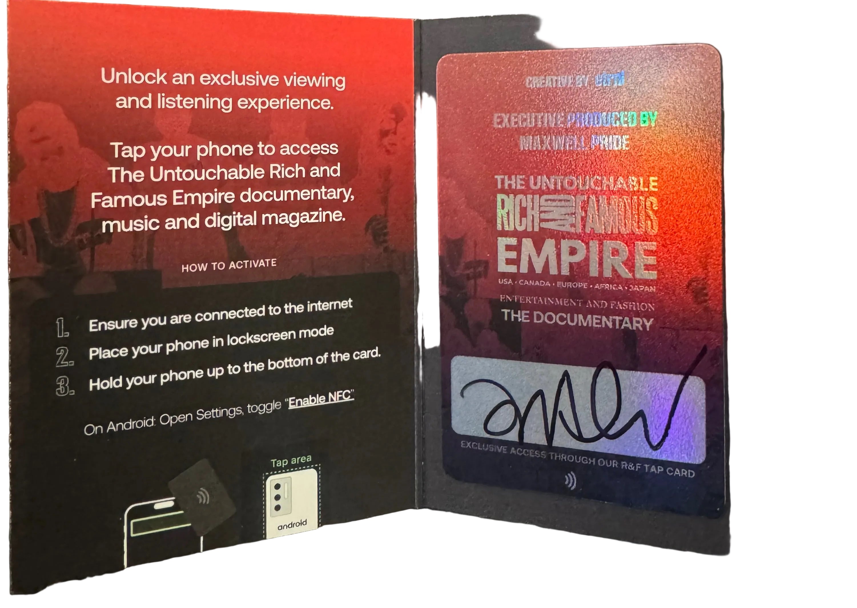 THE UNTOUCHABLE RICH&FAMOUS EMPIRE AUTOGRAPHED COPY