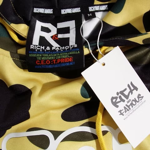 CLASSIC RICH&FAMOUS GREEN CAMO HOODIES